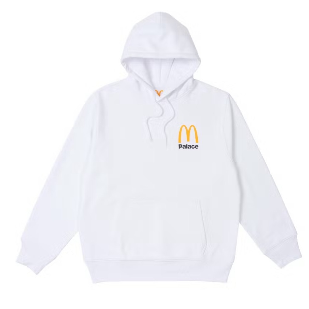Palace X McDonalds white hoodie